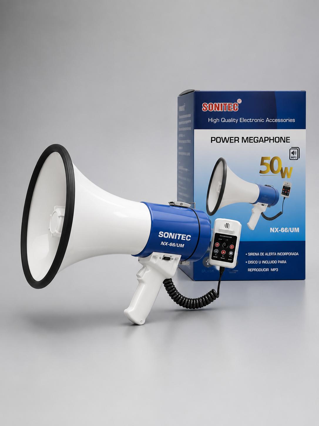 Mégaphone SONITEC NX-66/UM 50W (grand)