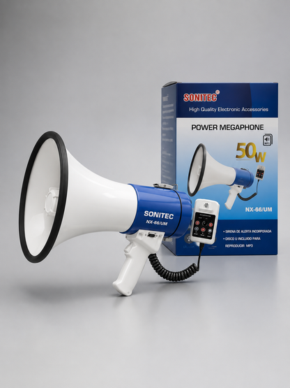 Mégaphone SONITEC NX-66/UM 50W (grand)