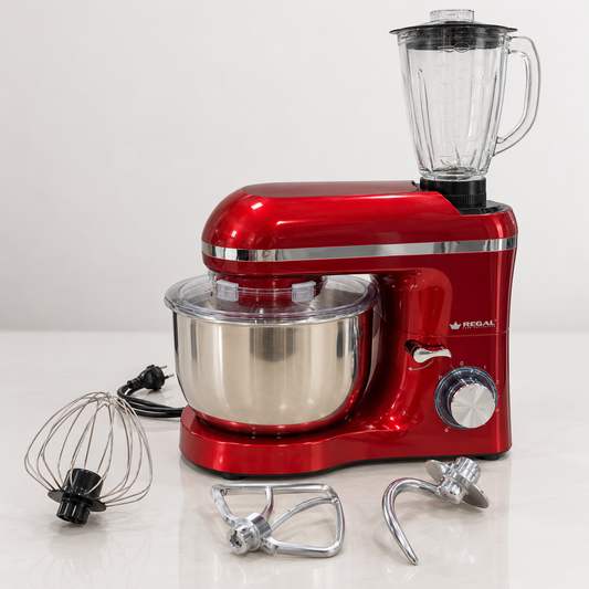 Robot pâtissier REGAL 1400W avec blender rouge
